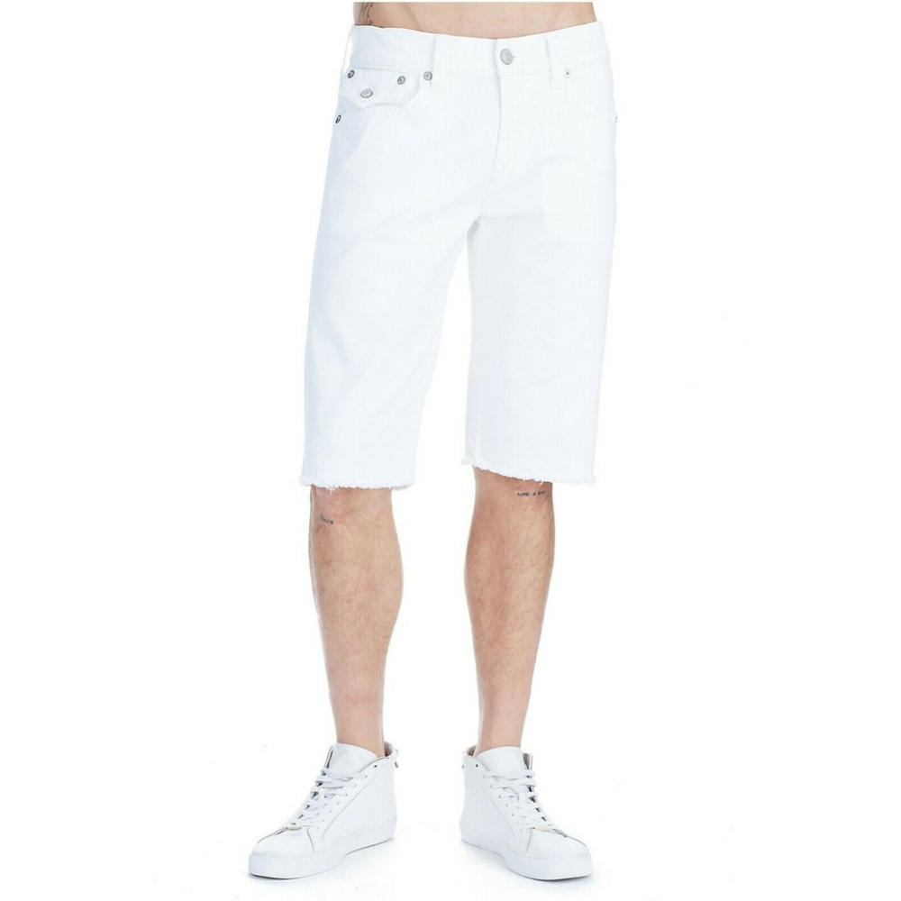 True Religion Men's Cut Off Stretch Denim Shorts